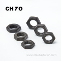 ISO8675 Grade 05 black oxide finish hex thin nuts